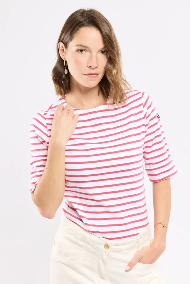 armor-lux-marini-re-manches-3-4-marini-re-femme-coton-pais image 1