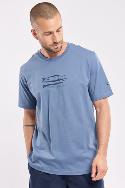 armor-lux-t-shirt-col-rond-homme-s-rigraphie-poitrine image 4