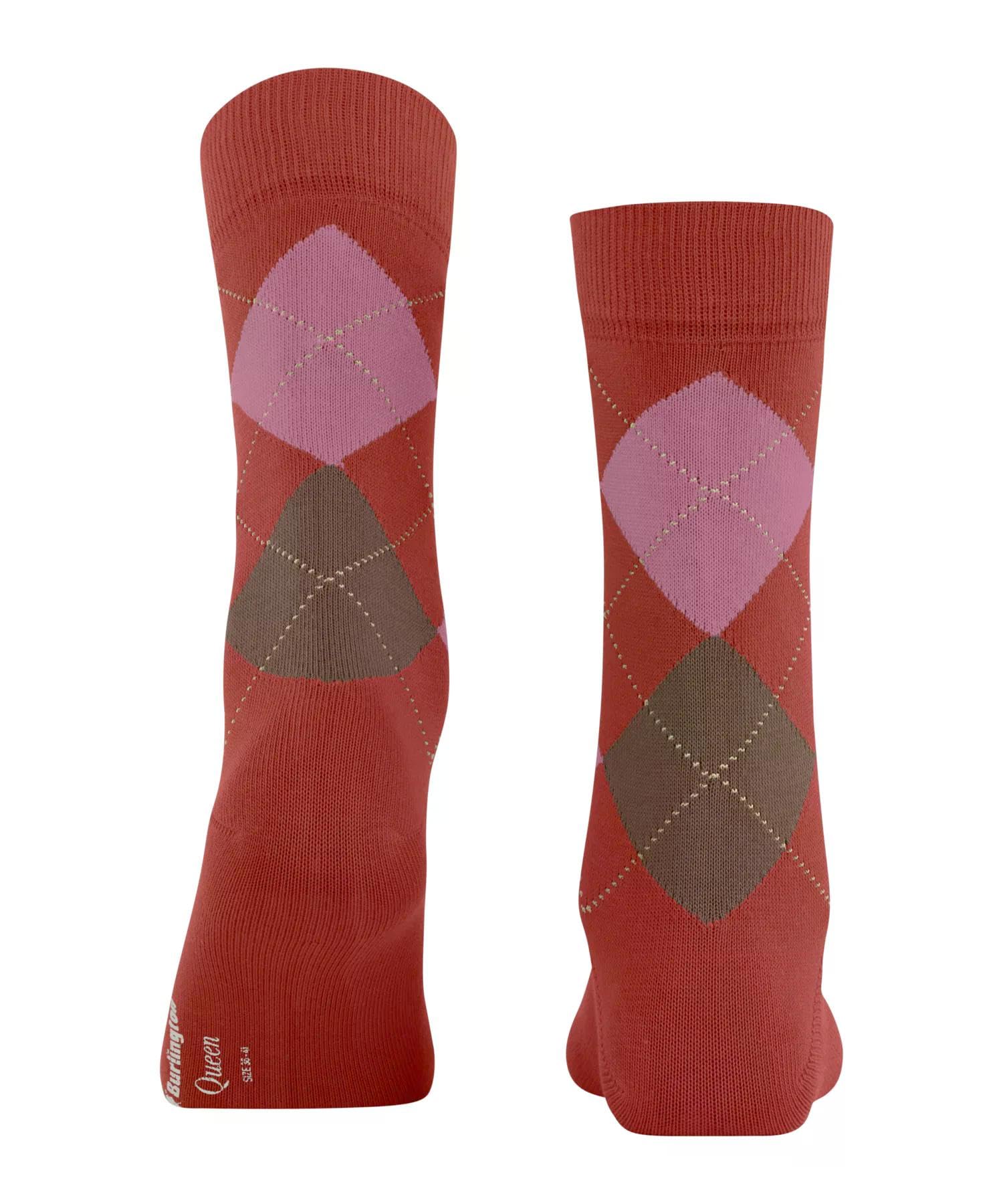 burlington-queen-chaussettes-femme-coton-rouge-rust-8404-36-41 image 2