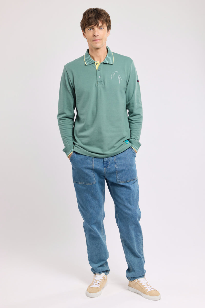 armor-lux-route-du-rhum-2026-polo-brod-homme-manches-longues image 3