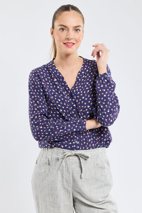 armor-lux-blouse-florale-cupro-manches-longues-col-v image 3