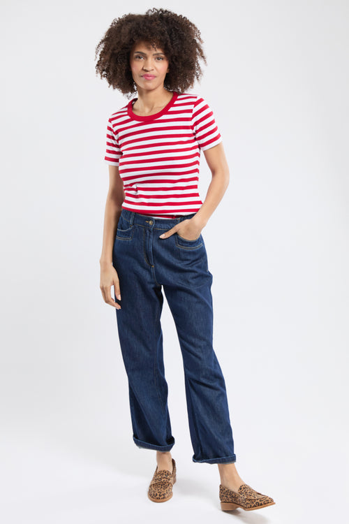 armor-lux-marini-re-femme-brando-ray-e-manches-courtes-coton-stretch image 6