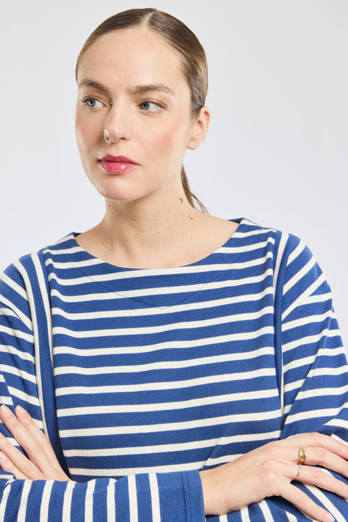 armor-lux-marini-re-femme-ray-e-coton-manches-longues image 4