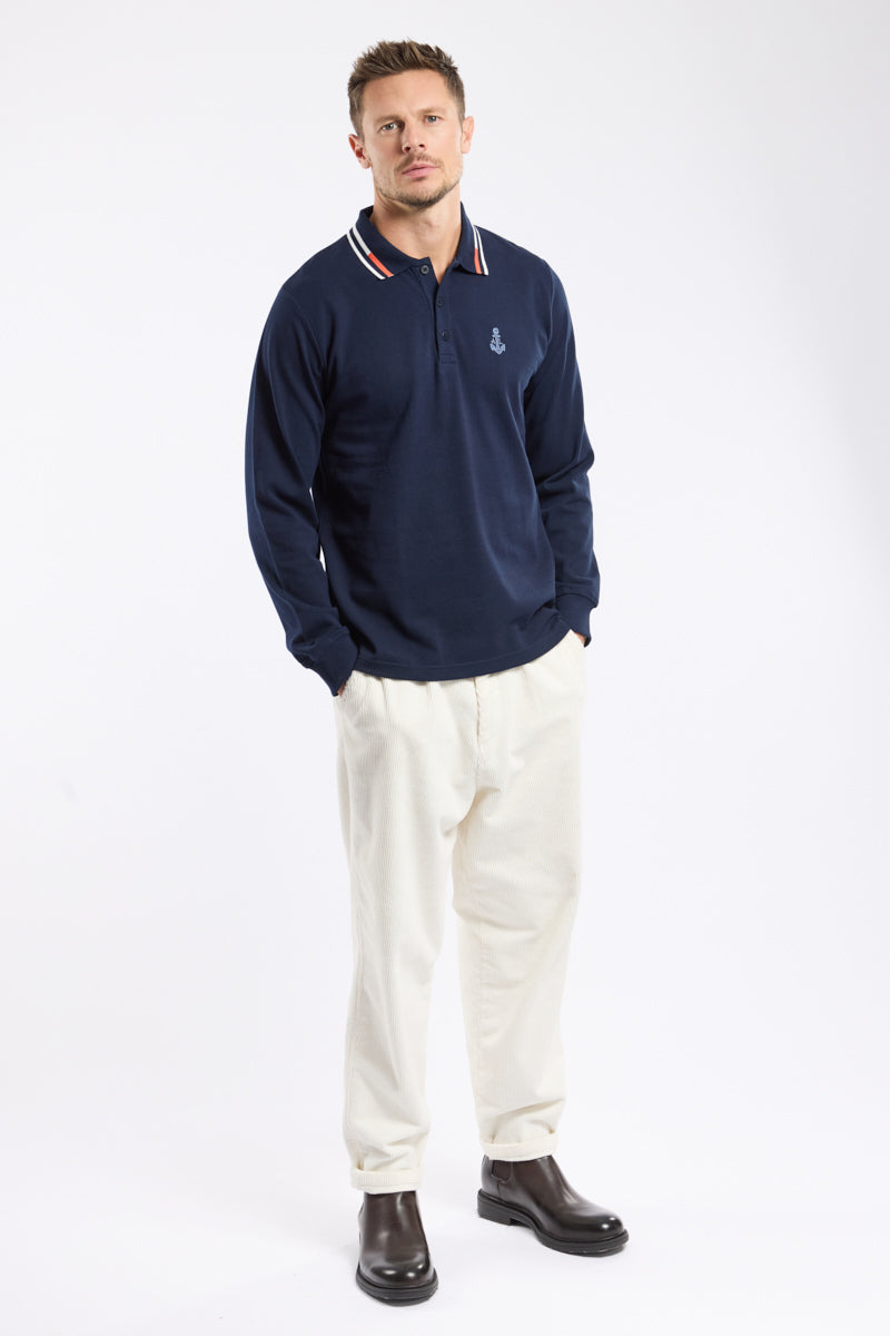 armor-lux-polo-homme-manches-longues-piqu-100-coton image 3