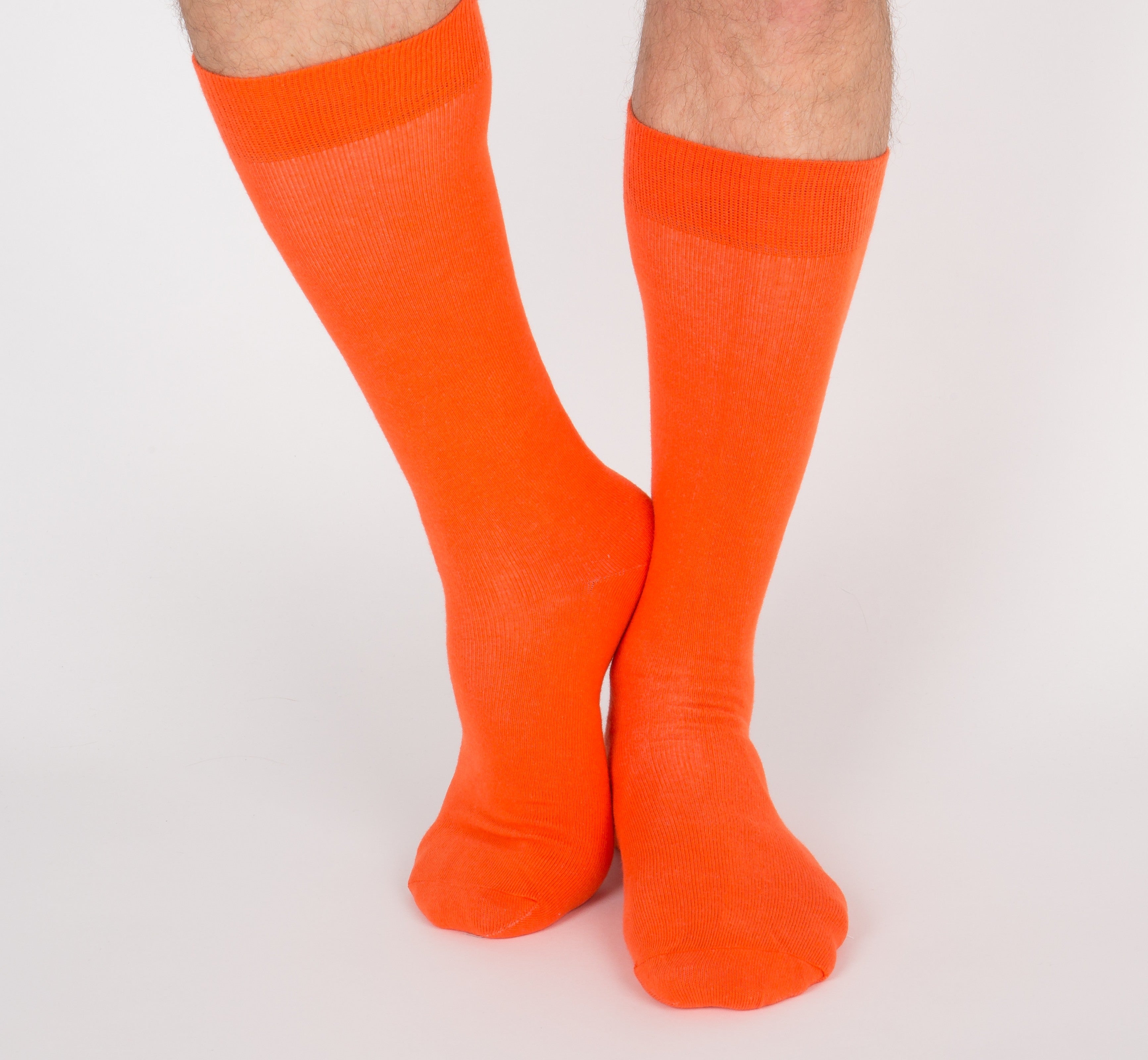 archiduchesse-de-ville-orange-citrouille-chaussettes-mi-mollet image 7