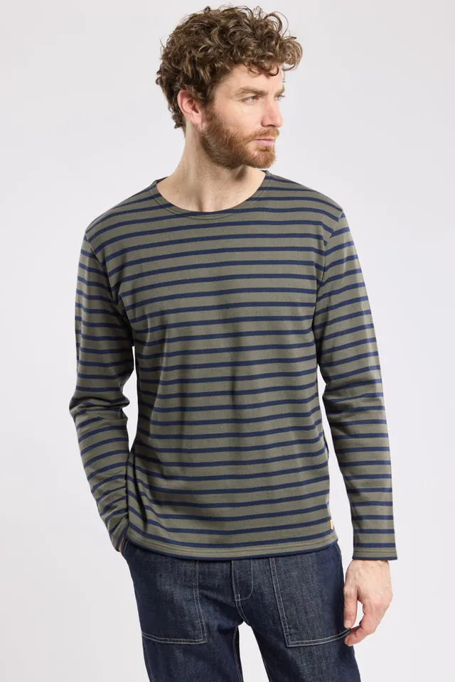 armor-lux-marini-re-heritage-homme-coton-rustique-bio-manches-longues image 1
