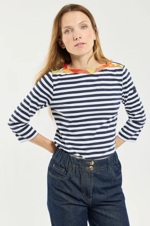 armor-lux-marini-re-femme-coton-l-ger-manches-3-4-route-du-rhum image 1