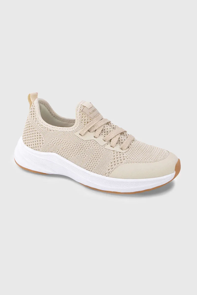 armor-lux-baskets-tregastel-basses-maille-recycl-e-beige-clair image 1
