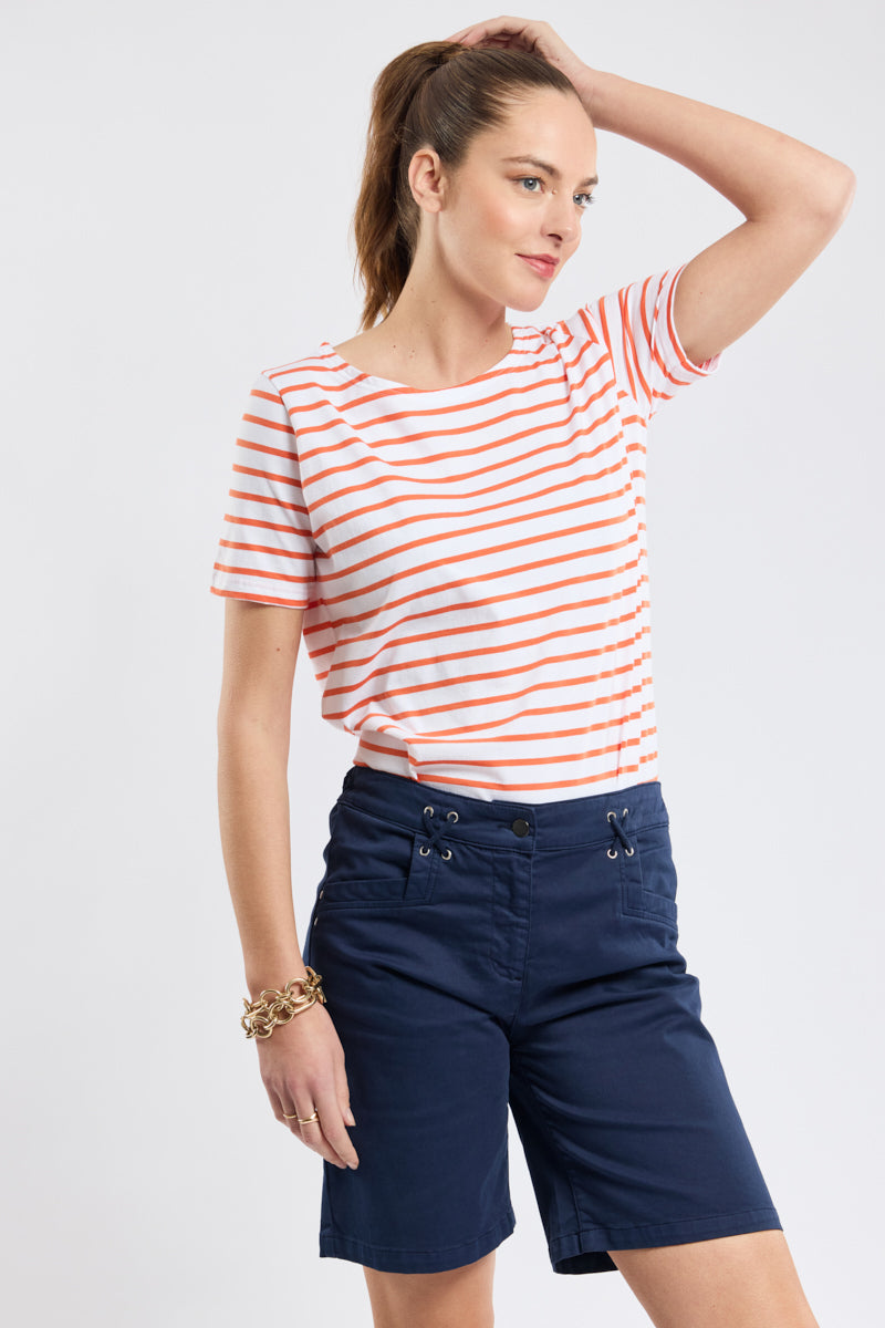 armor-lux-marini-re-femme-manches-courtes-coton-l-ger-droite image 2