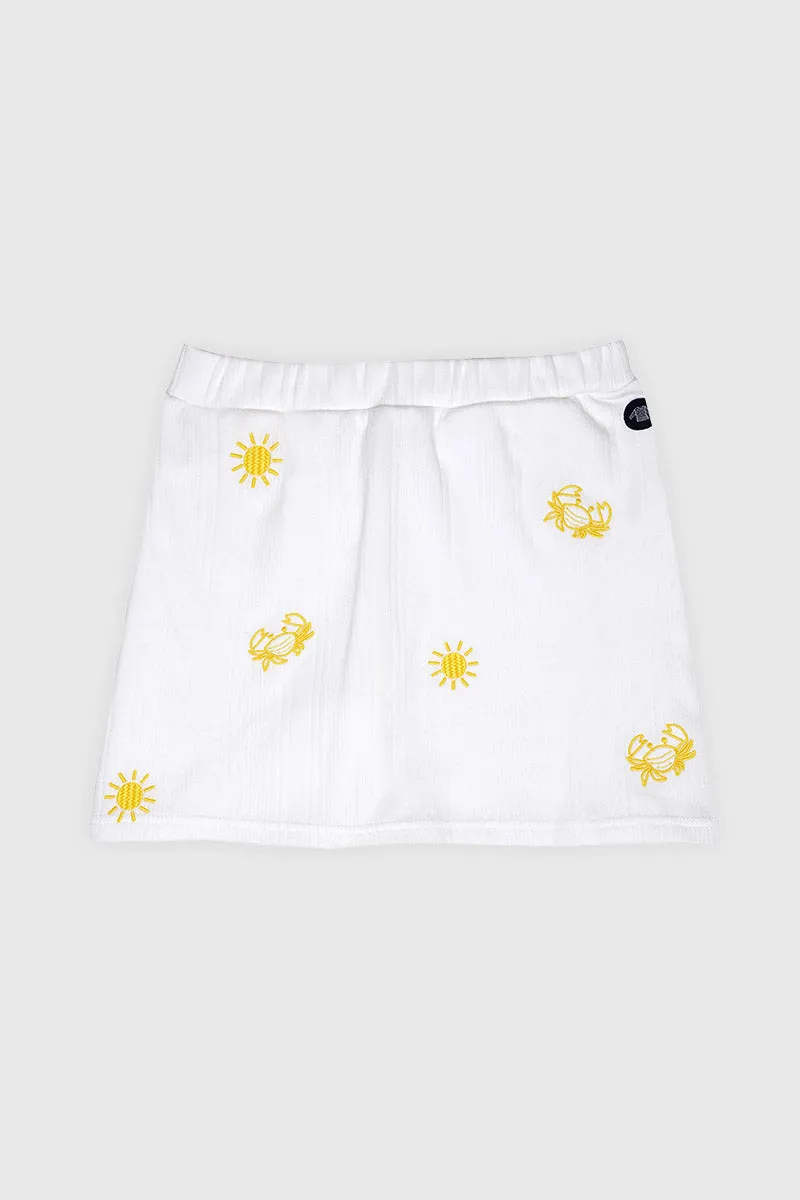 armor-lux-jupe-culotte-brod-e-enfant-coton-modal image 1