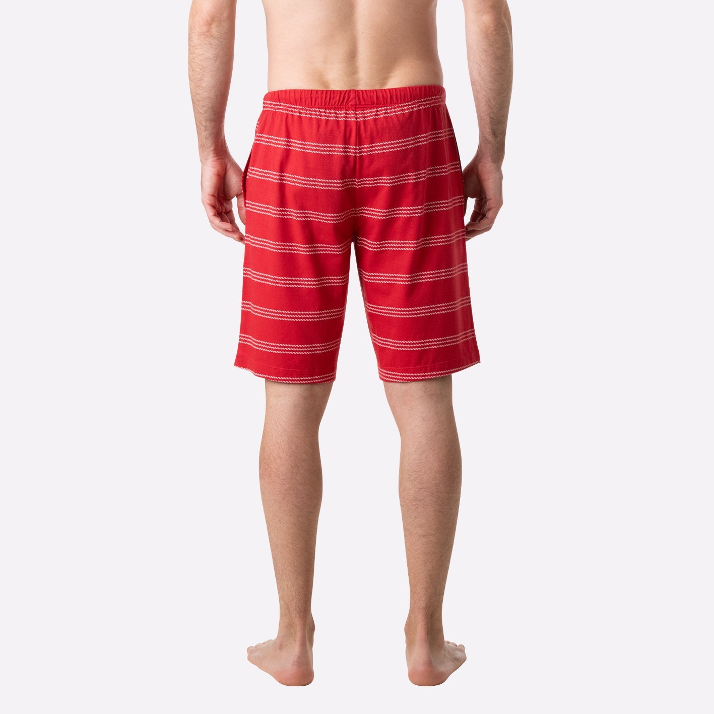 eminence-nautique-pyjama-court-homme-col-t-marine-rouge image 6