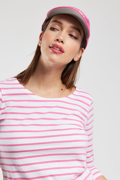 armor-lux-marini-re-femme-manches-3-4-coton-l-ger-col-bateau image 3