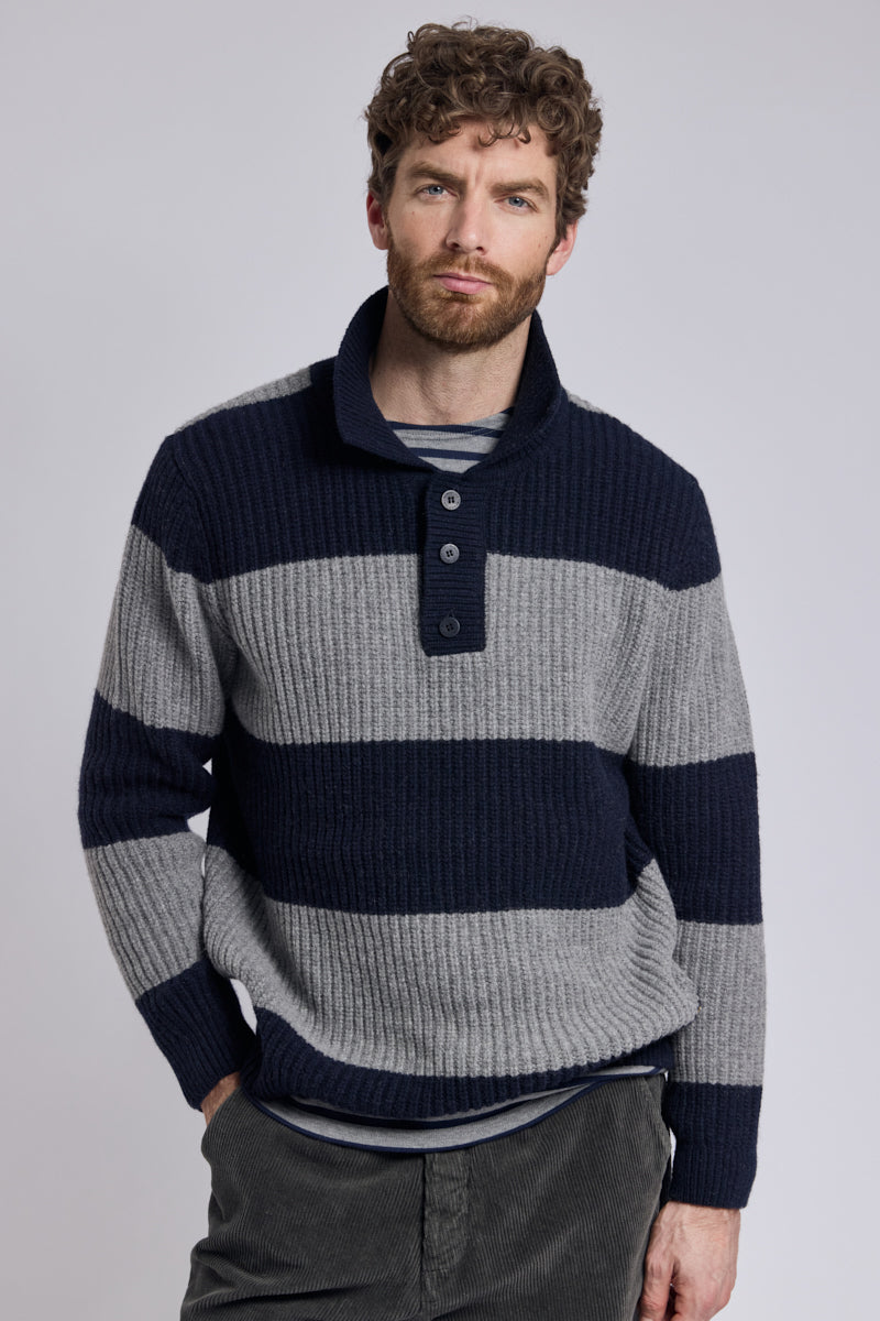 armor-lux-pull-col-polo-heritage-homme-laine image 1