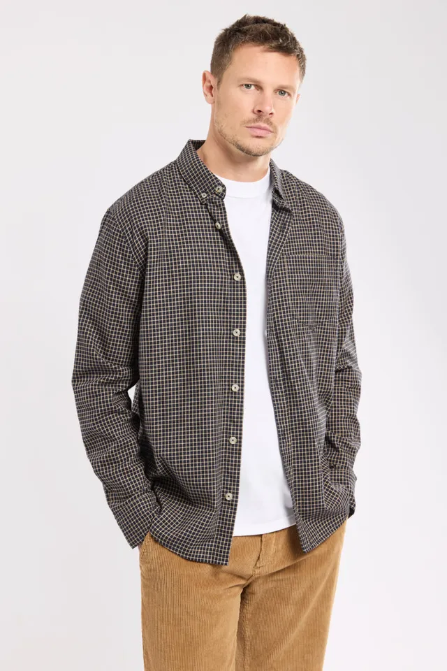 armor-lux-chemise-heritage-coupe-droite-flanelle-coton-carreaux-homme image 1