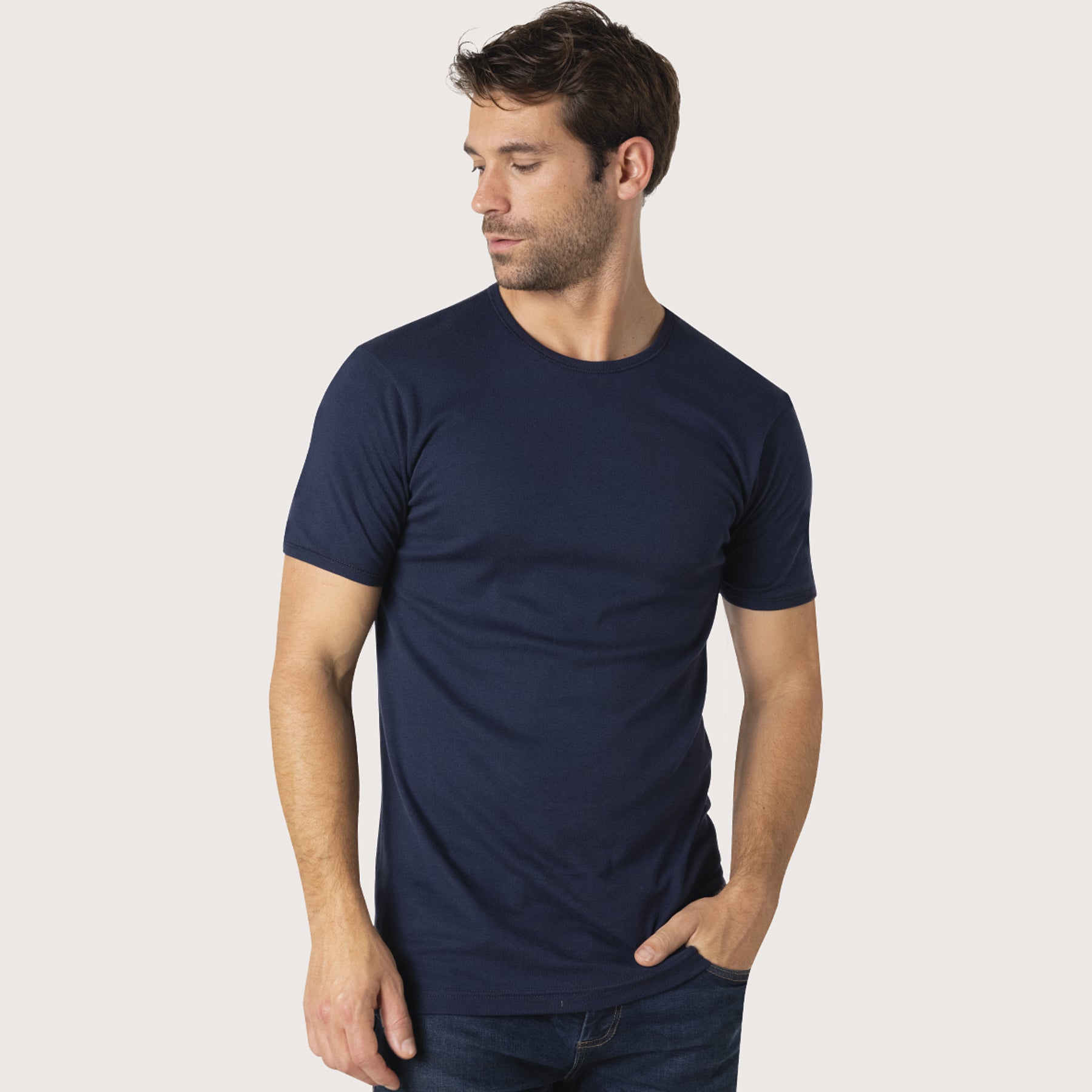 tee-shirt-col-rond-pur-coton-premium-eminence image 1