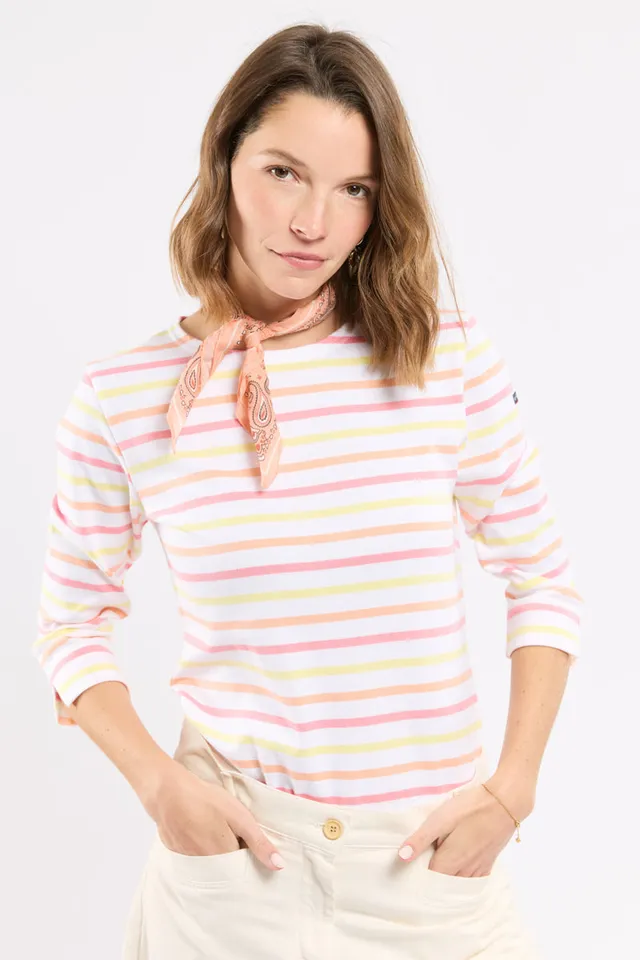 armor-lux-marini-re-tricolore-femme-en-coton-rustique image 1
