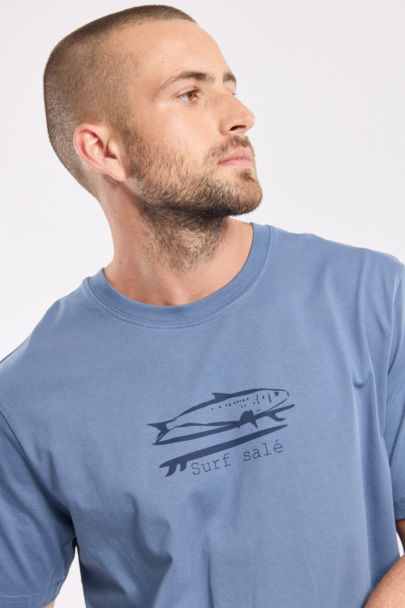 armor-lux-t-shirt-homme-surf-sal-coton-l-ger-col-rond image 4