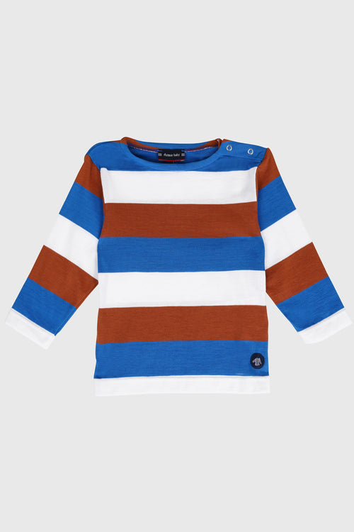 armor-lux-marini-re-b-b-larges-rayures-coton-gratt-manches-longues image 2