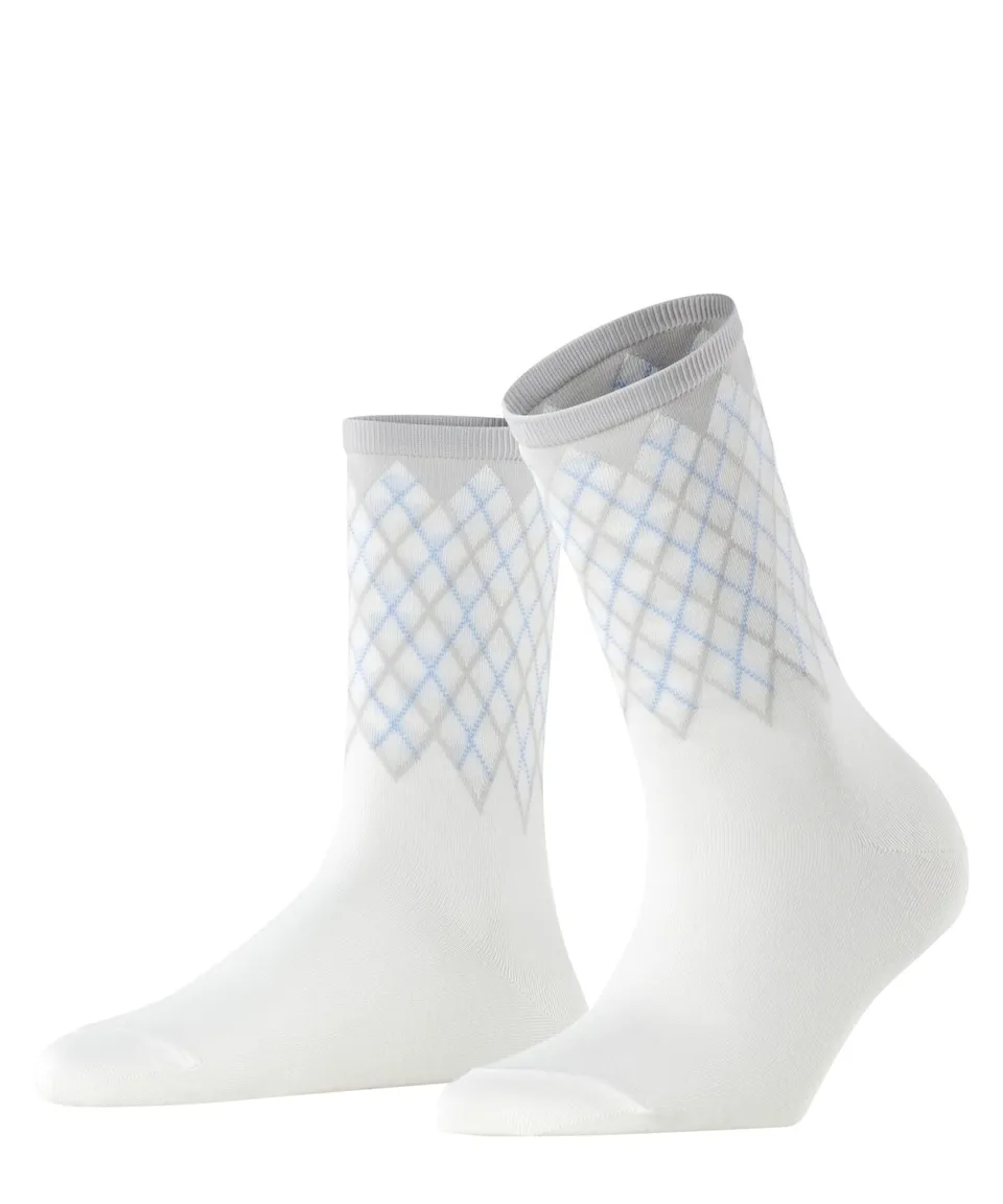 burlington-mayfair-chaussettes-femme-coton-losanges image 1