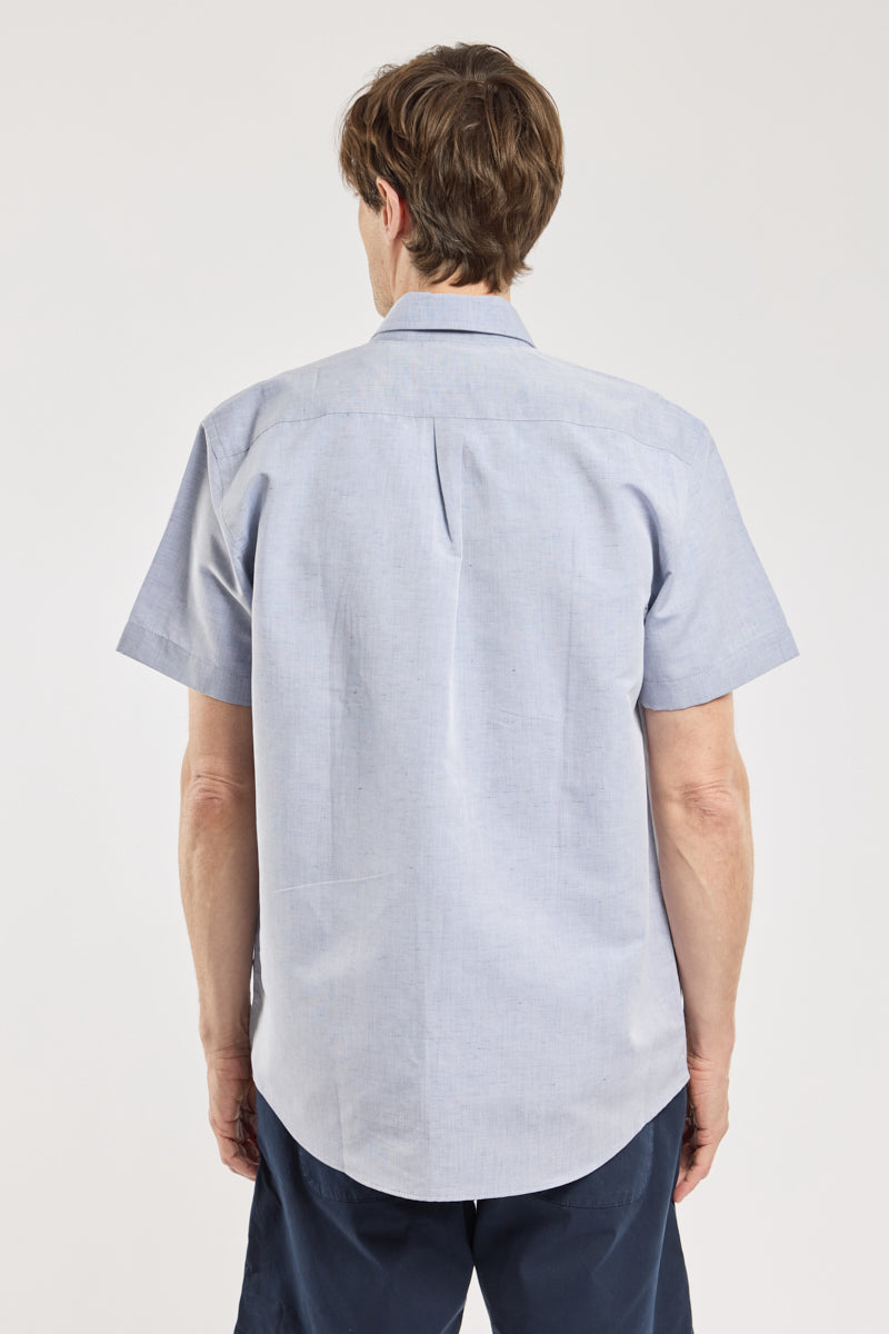 armor-lux-chemise-homme-coupe-confort-coton-lin-manches-courtes image 4