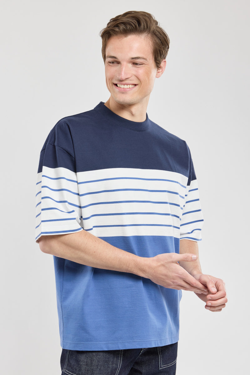 armor-lux-t-shirt-ray-coupe-large-homme-coton image 2