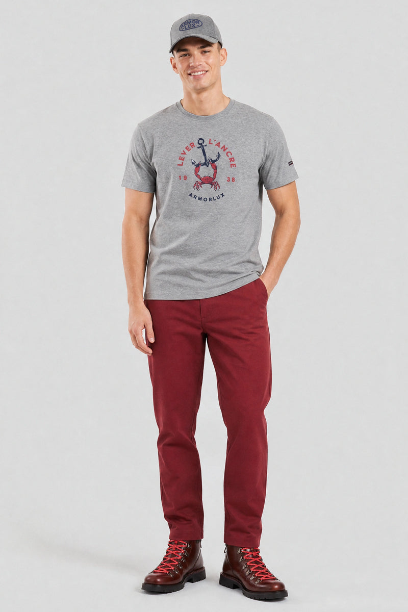 t-shirt-armor-lux-h-ritage-homme-lever-l-ancre-coton-l-ger-160g image 3