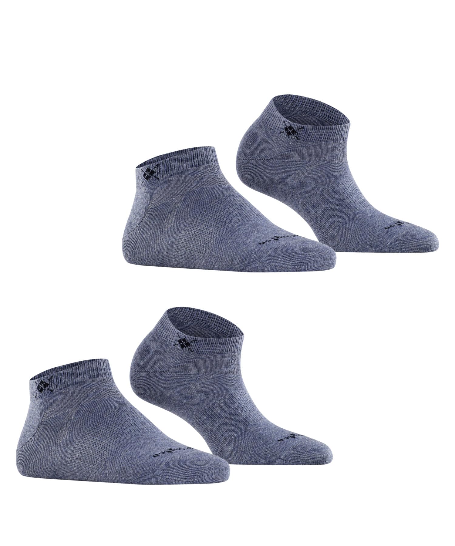 burlington-everyday-sneaker-chaussettes-basses-femme-coton-lot-2-paires-bleu-lig image 3