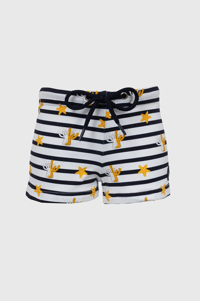 armor-lux-boxer-de-bain-enfant-ray-motifs-marins image 1