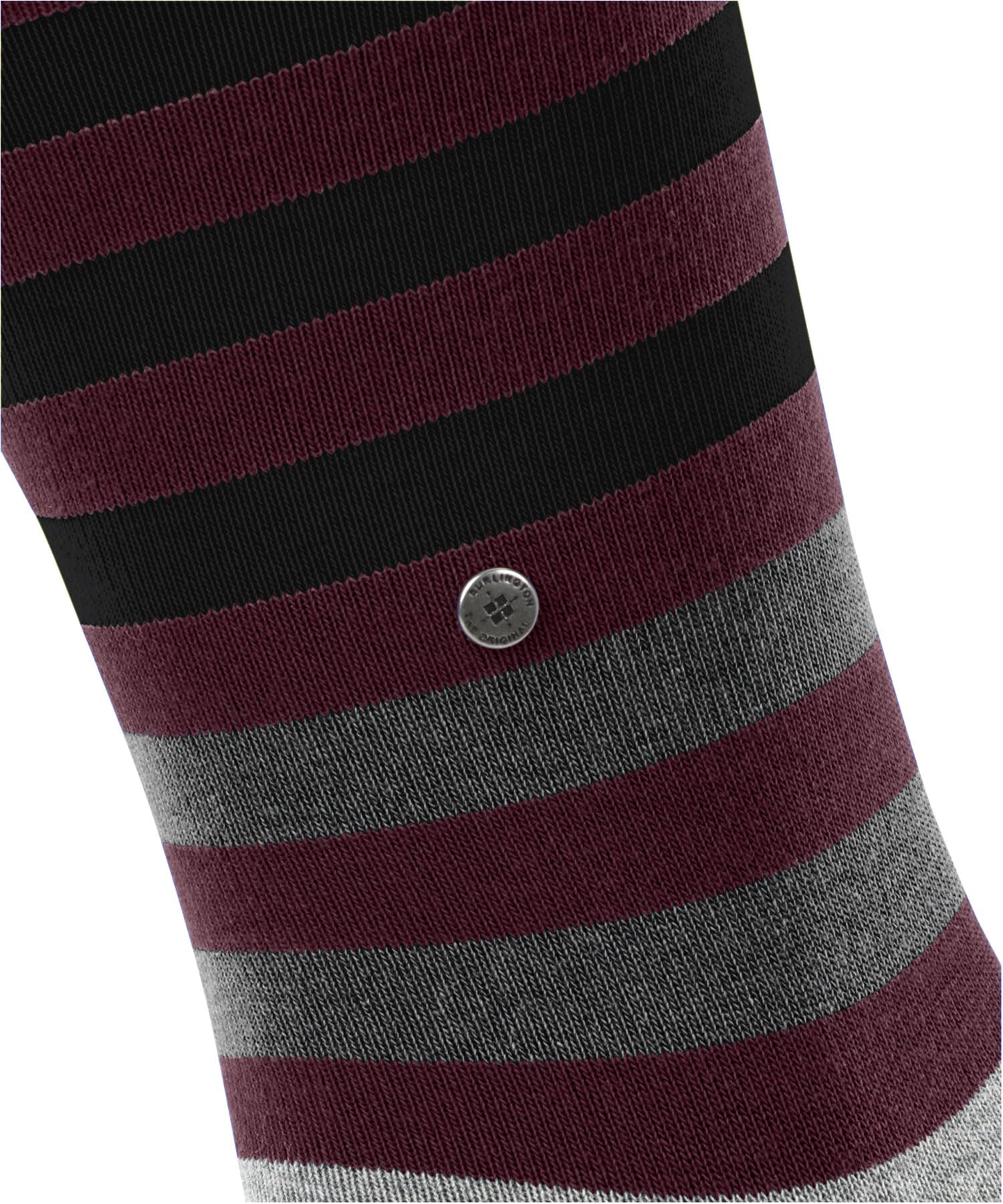 burlington-blackpool-homme-chaussettes-coton-argyle-rouge-wine-8010-40-46 image 4