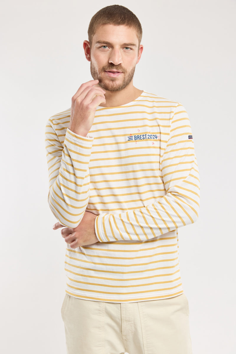 armor-lux-marini-re-brest-2024-brod-e-coton-l-ger-homme image 1