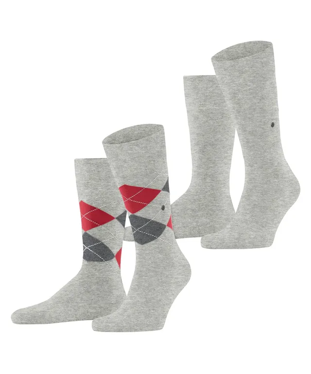 chaussettes-burlington-everyday-argyle-mix-lot-de-2-paires-coton-gris-light-heat image 1