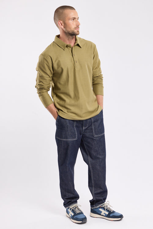 armor-lux-polo-homme-manches-longues-coton-l-ger-col-boutonn-h-ritage-2 image 3