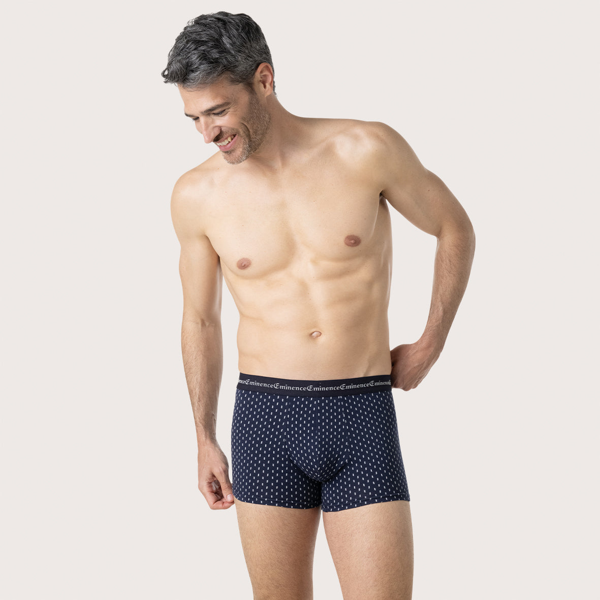 eminence-lot-de-3-boxers-homme-business-print-stretch image 2
