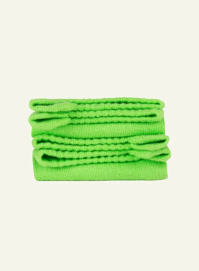 archiduchesse-socquette-coton-vert-pomme-languette image 1