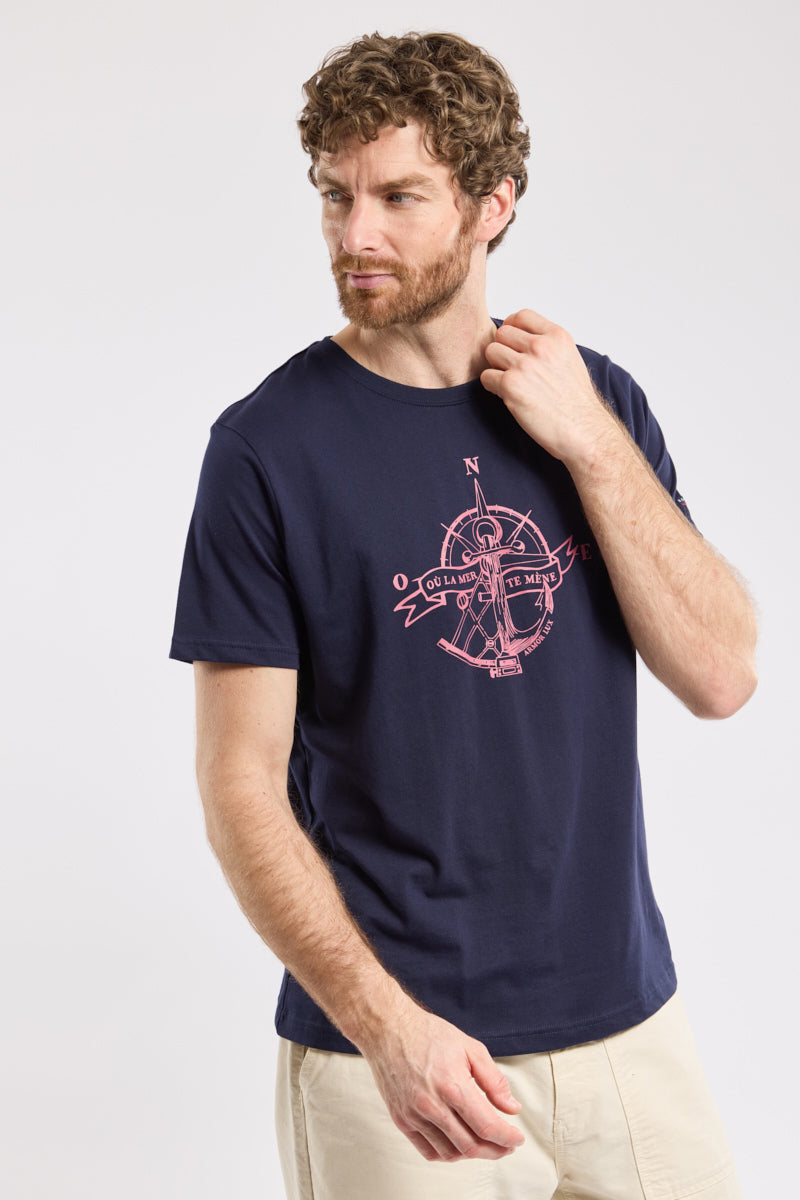 armor-lux-t-shirt-imprim-homme-o-la-mer-coton-l-ger image 4