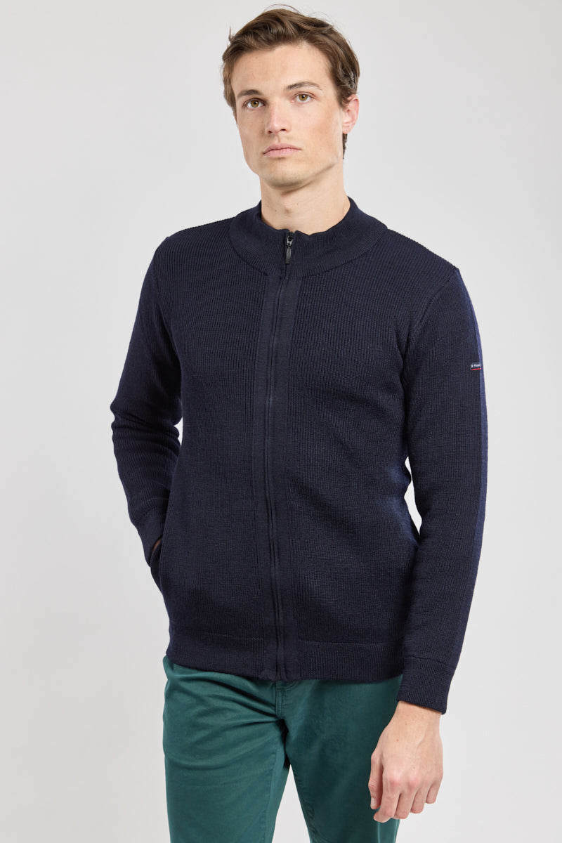 armor-lux-cardigan-kerlouan-homme-laine-zipp-col-montant image 1