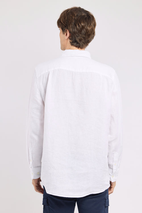 armor-lux-chemise-lin-confort-unie-manches-longues-homme image 5