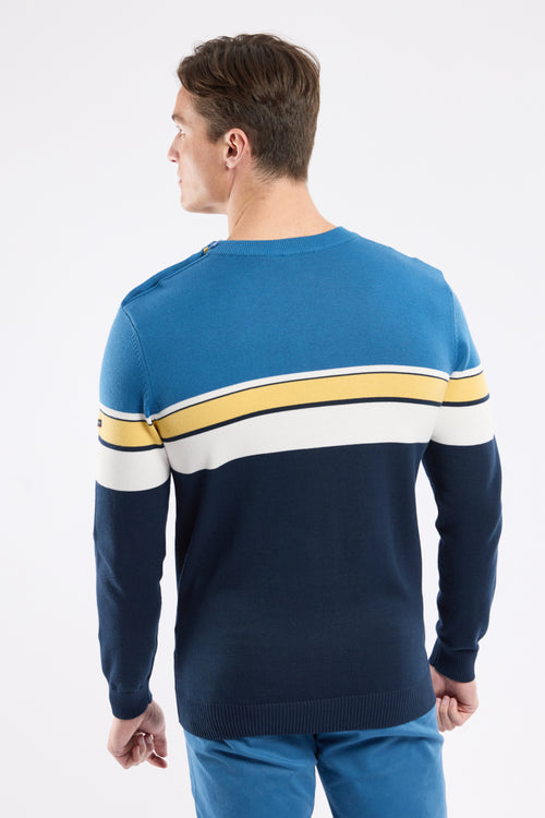 armor-lux-groix-pull-marin-p-cheur-tricolore-homme-100-coton image 6