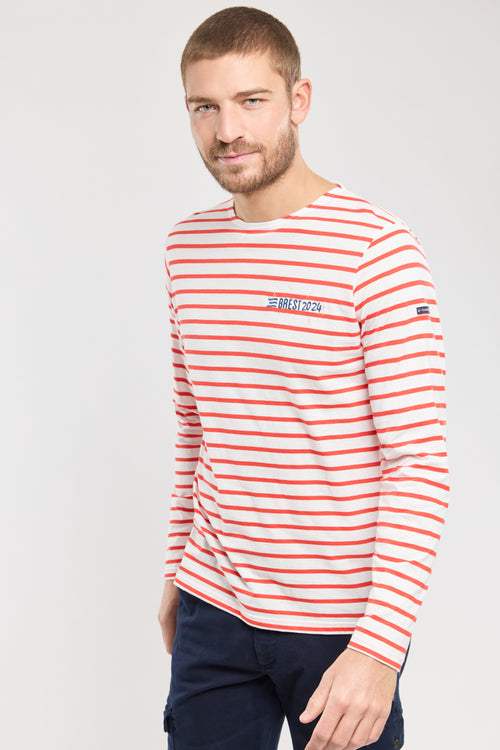 armor-lux-marini-re-ray-e-brod-e-homme-coton-l-ger image 2