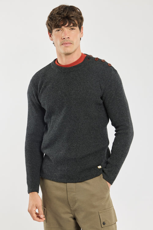 armor-lux-h-ritage-pull-marin-homme-uni-100-laine-d-agneau-4 image 5