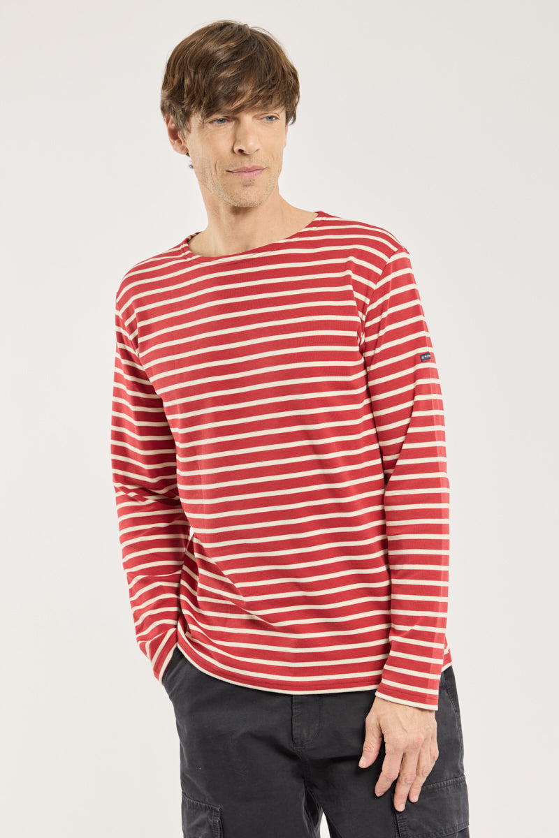 armor-lux-marini-re-homme-coton-pais-interlock-col-bateau-ajust-e image 4