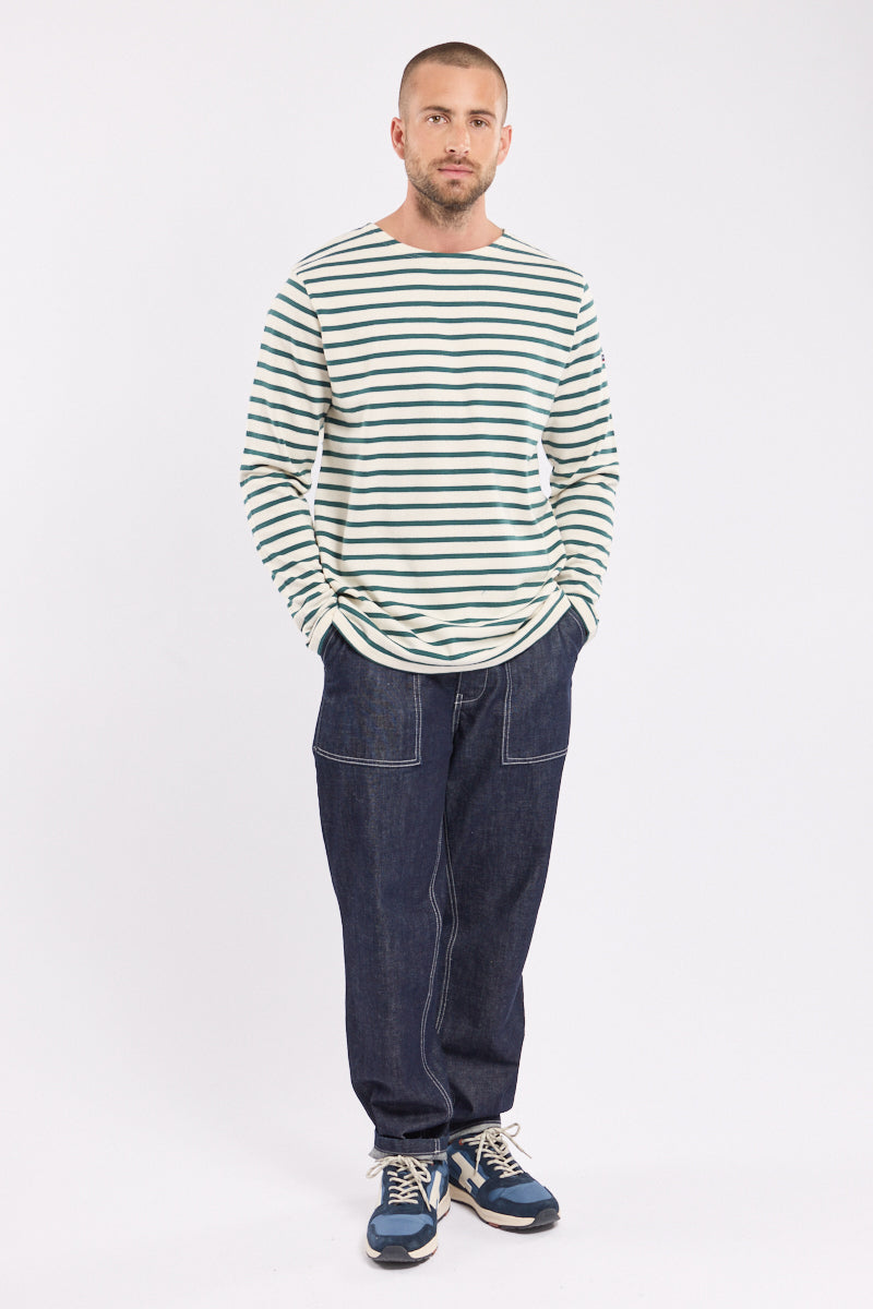 armor-lux-marini-re-homme-manches-longues-coton-rustique-col-bateau image 3