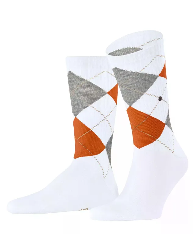 burlington-rib-court-chaussettes-homme-coton-unies-blanc-white-2002-40-46 image 1