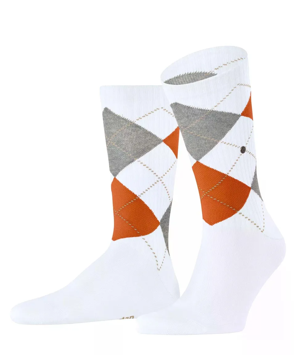 burlington-rib-court-chaussettes-homme-coton-unies-blanc-white-2002-40-46 image 1