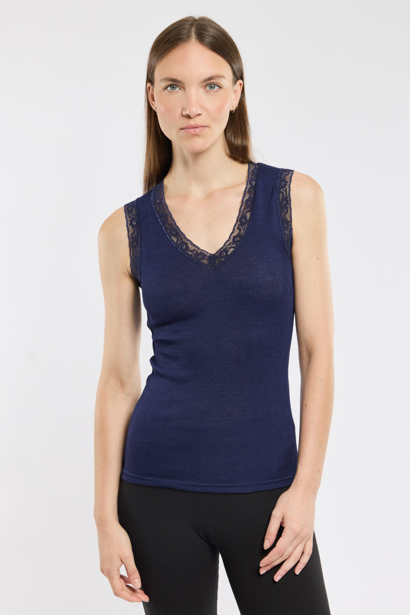 armor-lux-d-bardeur-femme-laine-70-et-soie-30-col-v-dentelle image 1