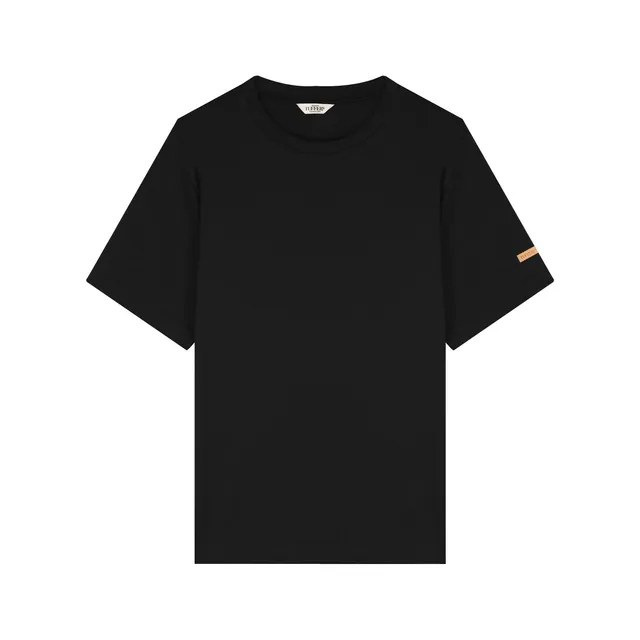 t-shirt-atelier-tuffery-homme-coton-bio-noir-coupe-droite image 1