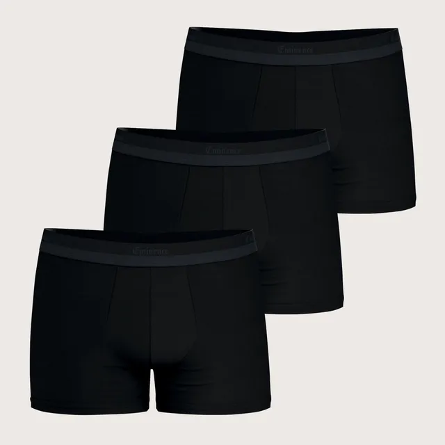 lot-de-3-boxers-homme-studio-eminence-coton-stretch-uni image 1
