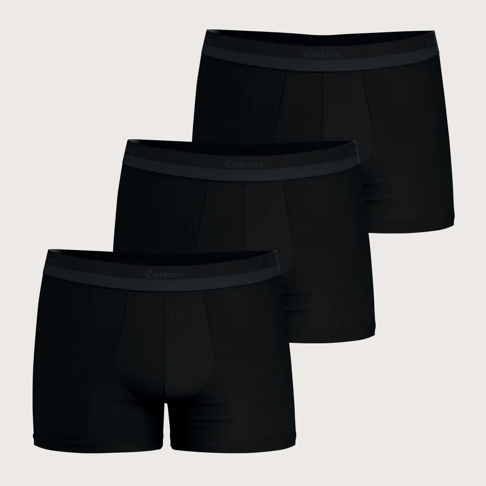 lot-de-3-boxers-homme-studio-eminence-coton-stretch-uni image 1