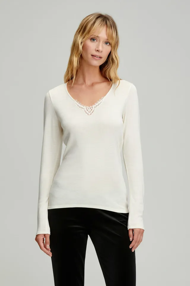 armor-lux-h-ritage-t-shirt-manches-longues-femme-laine-et-soie-2 image 1