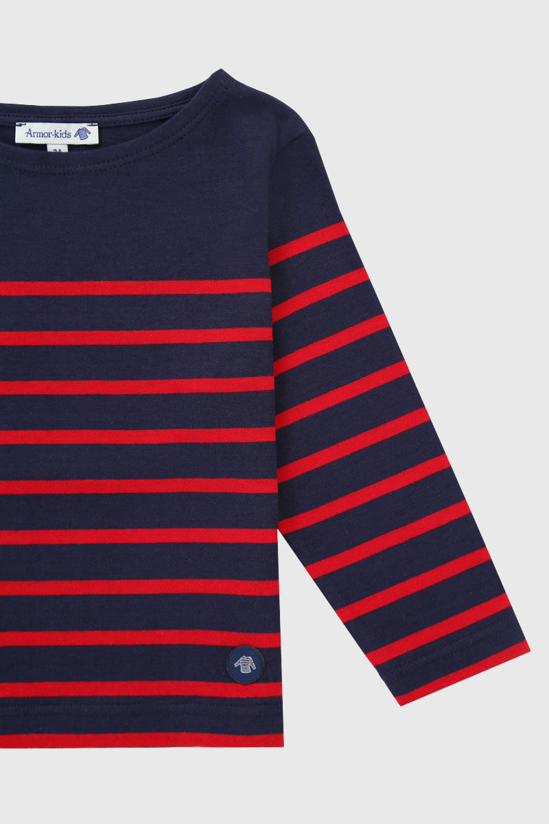 armor-lux-marini-re-kids-coton-l-ger-manches-longues image 2